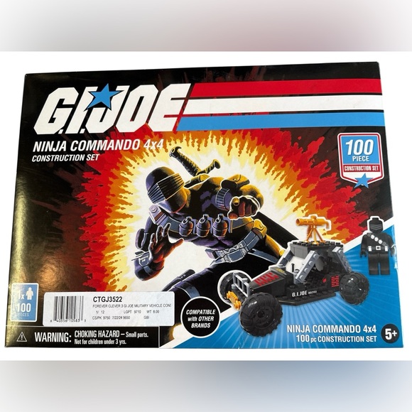 Nwt G.I. Joe Ninja Commando 4x4 Construction Set 100 piece - Picture 1 of 2